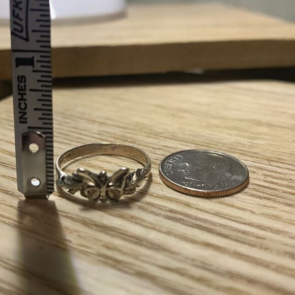 Vintage 90’s Black Hills Silver Sterling Butterfly Ring Size 7 - Picture 16 of 17